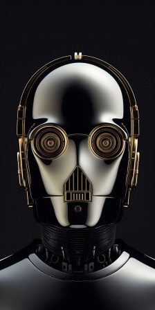 C3P0 droïde de protocole guerre des étoiles tenue de soirée