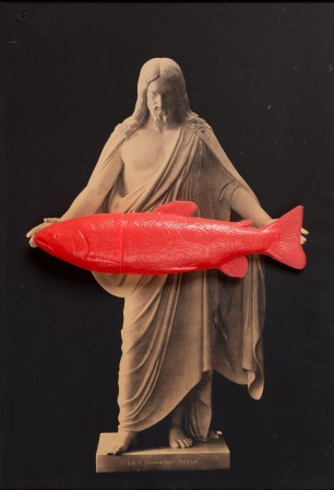 Børre Larsen, Sååå stor, 1996 Kunstsilo Jésus et la multiplication des poissons d'avril
