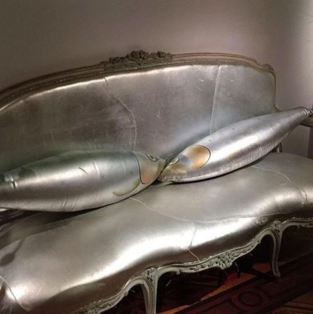 François-Xavier Lalanne French 1927-2008 poisson coussin vendredi de luxe en attendant le weekend
