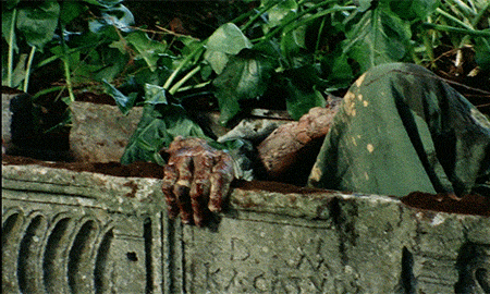 Burial Ground Les Nuits de la Terreur mort vivant Halloween cimetière bonjour les amis 2