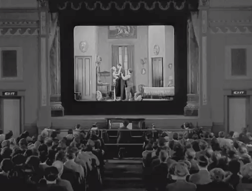 Buster Keaton, Sherlock Jr., 1924 théatre chute adieu le quatrième mur