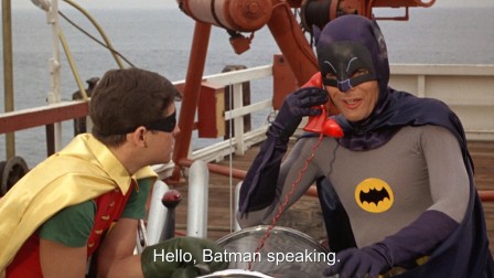 Batman 1966 téléphone allo c'est Batman on est lundi