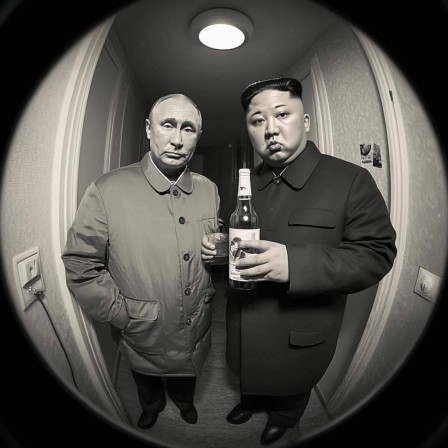 Kim Jong-un et Vladimir Poutine toast foire aux vins calendriers