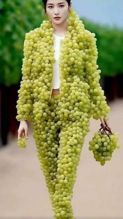 costume raisin vert vendange automne foire aux vins