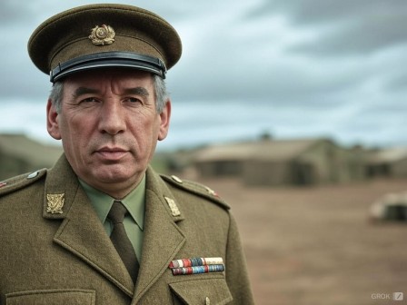 François Bayrou en uniforme militaire