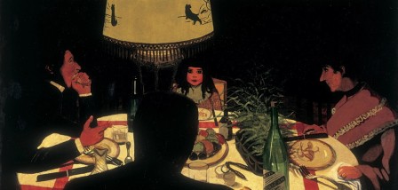 Félix Vallotton, Dinner by Lamplight 1899