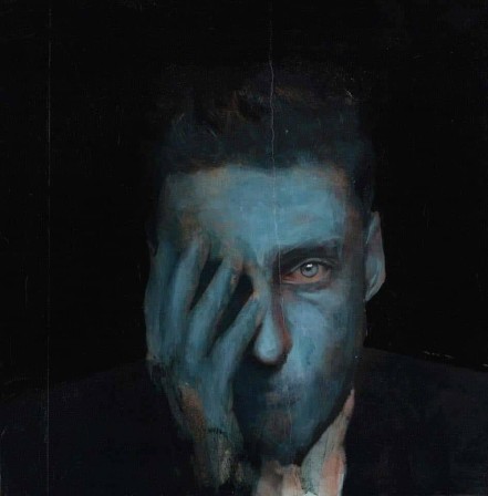 Artwork by Unknown homme muet à l'oeil et au visage bleu bonne année mon dieu nous sommes en 2025