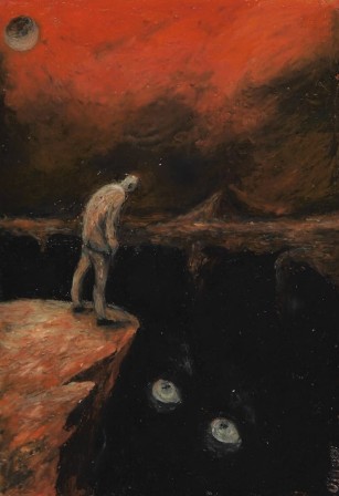 Martin Ujdur chat l'oeil était dans le gouffre et regardait Cain Victor Hugo la conscience