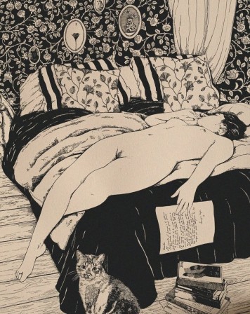 Rebeca Fleur la lettre d'adieu de la femme nue je ne sais pas lire dit le chat