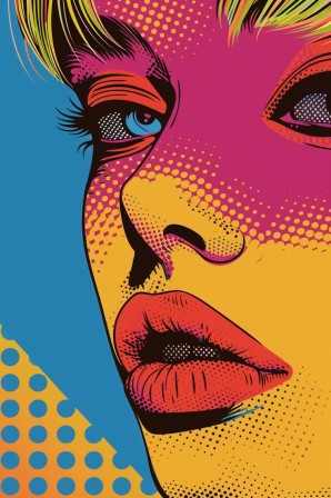 pop art le visage des femmes