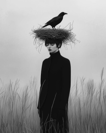 Inge Schuster la femme nid et le corbeau corps vidé