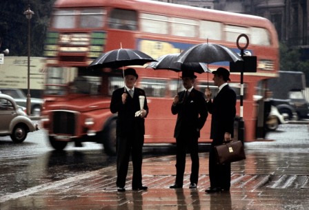 London 1964 pluie sur Londres