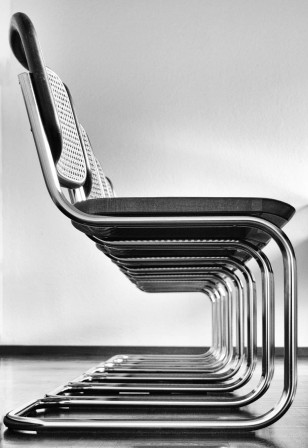 Marcel Breuer, Bauhaus, 1928 chaises à plat ventre dans la salle d'attente