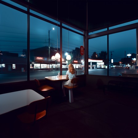 Roberto Paglianti. Homage to the painter Edward Hopper. Berlin, May, 2024  les soirs en ville