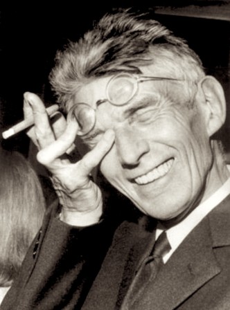 Samuel Beckett pleurant de rire