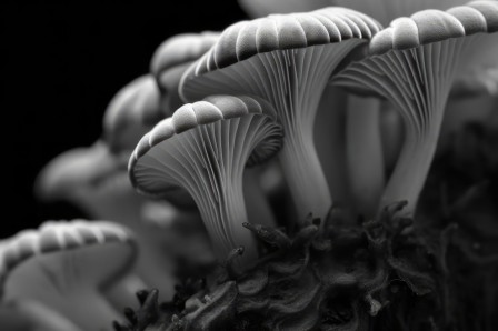 The Mushroom Race by Leon Grüner The Monochrome Photography Awards la race des champignons