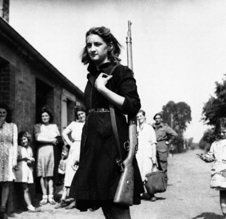 Uncredited Photographer Young Member of the French Anti-fascist Resistance 1944 journée des droits de la femme