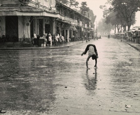 Village, Mekong River Delta, South Vietnam, Photo by Dorothea Lange, 1958 un poirier sous la pluie