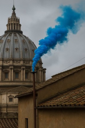 élection du pape fumée bleue habemus papam et c'est un garçon
