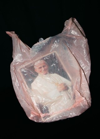 sac plastique photo du pape le marché du dimanche